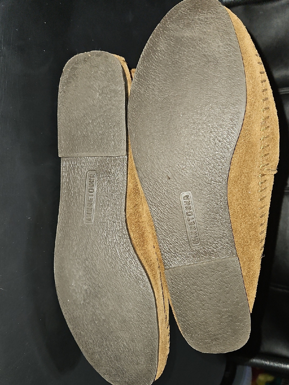 Minnetonka Suede Moccasin Boots in Camel Brown Size 9 - Picture 7 of 10
